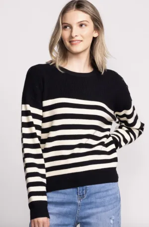 PM Black & White Stripe Sweater