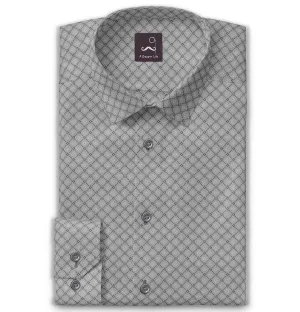 Pure Cotton - Long Sleeve - Cool Gray Mosaic