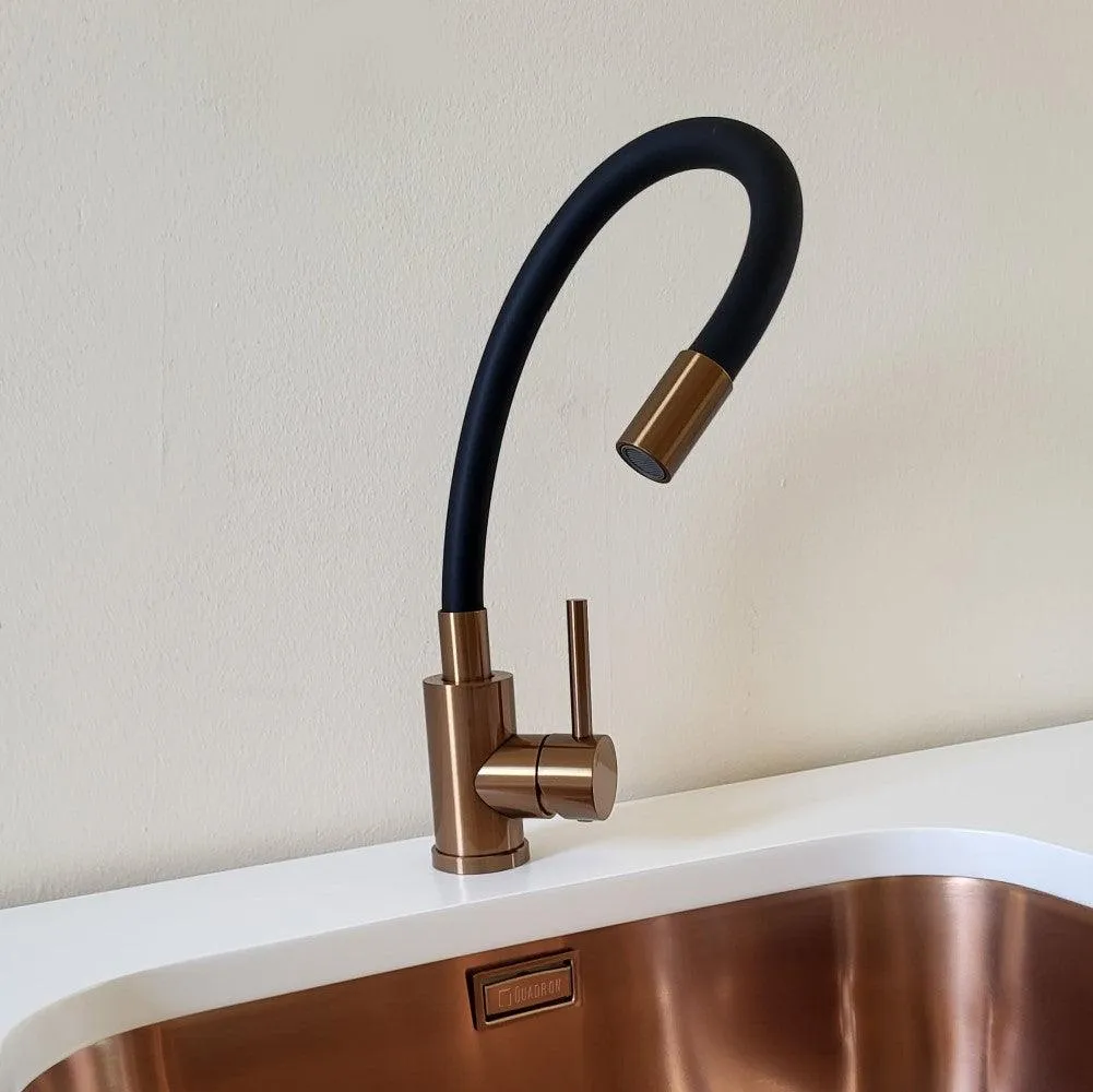 Quadron Maggie Stretch Mix&match kitchen tap, Black and Copper