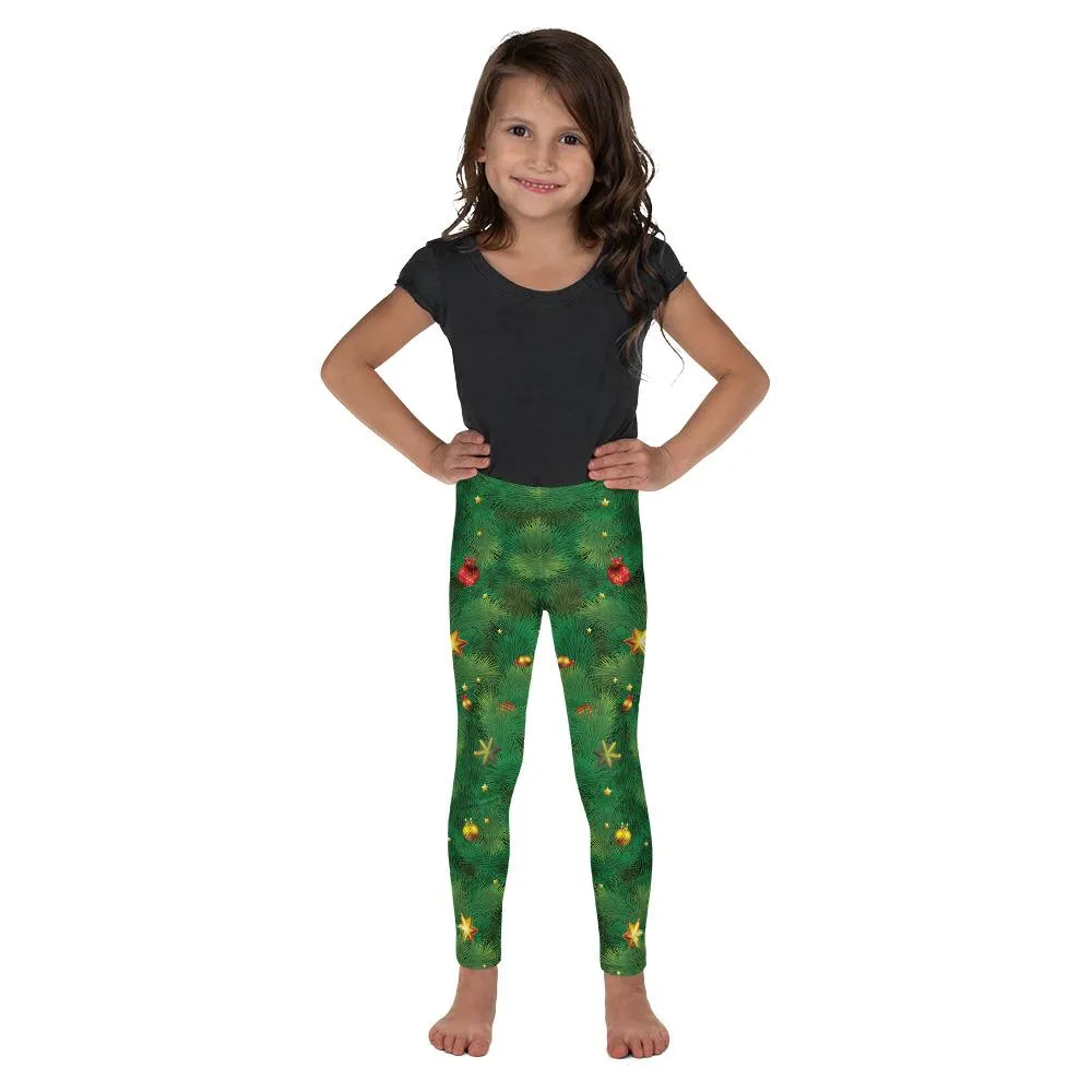 Realistic Christmas Tree Kid's Leggings