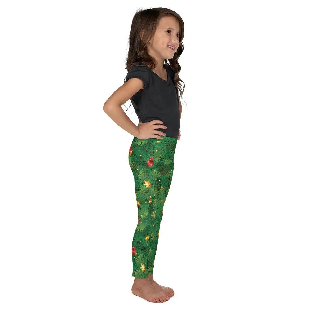 Realistic Christmas Tree Kid's Leggings