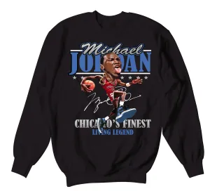 Retro 1 Dark Marina Blue Living Legend Sweater
