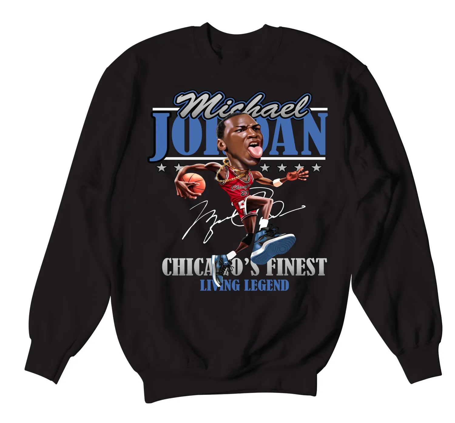 Retro 1 Dark Marina Blue Living Legend Sweater