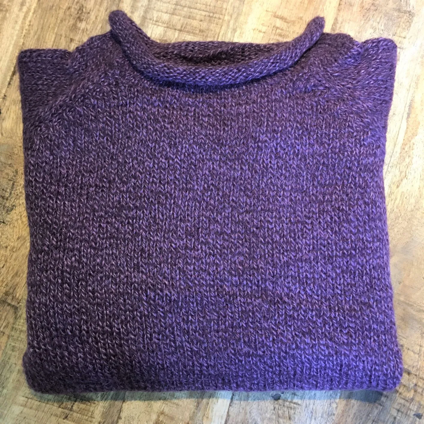 Roll Neck Alpaca Sweater