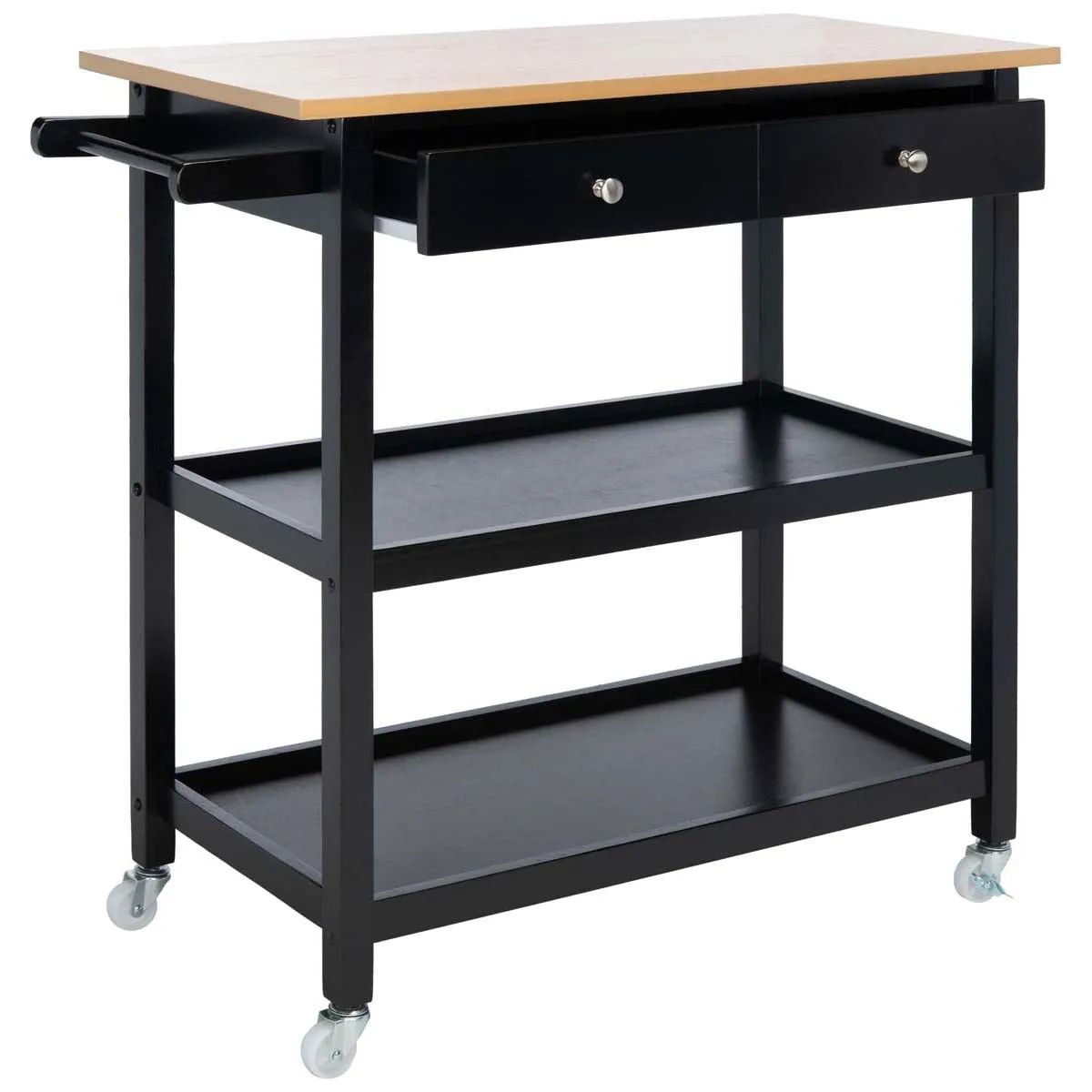Safavieh Cohyn 2 Drawer 2 Shelf Kitchen Cart , KCH1401
