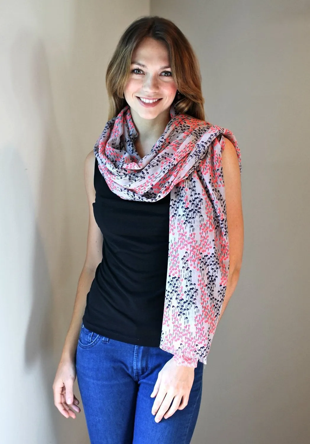 Scarlett Abstract Floral Scarf