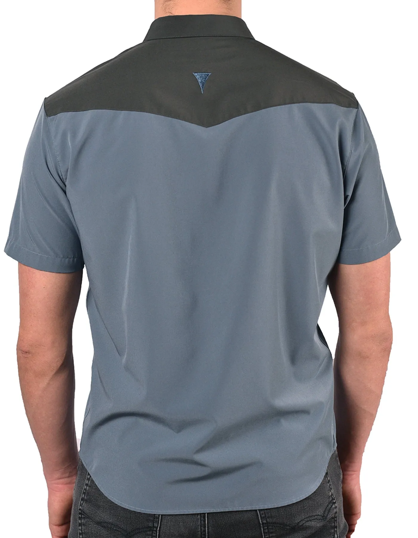 Short Sleeve "Point" Button-Up