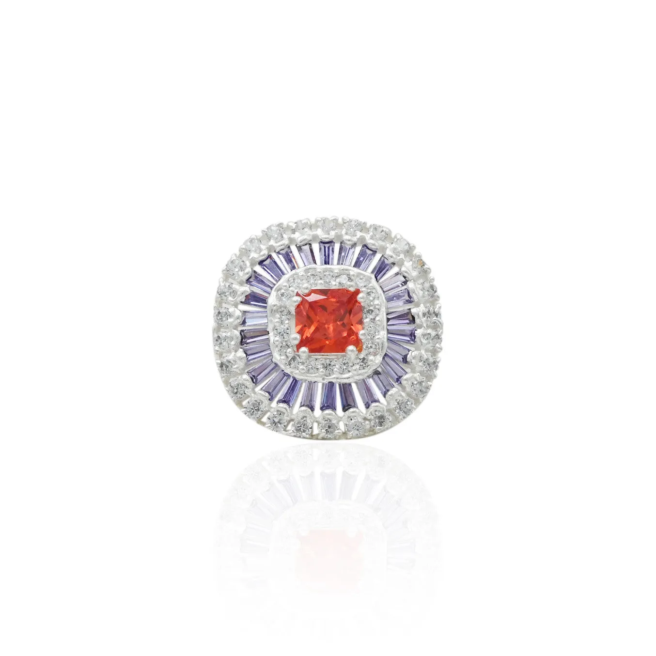 Silver Snow Light Shiny Perfection Ring