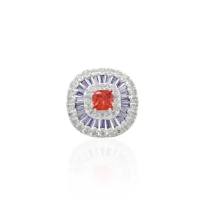 Silver Snow Light Shiny Perfection Ring