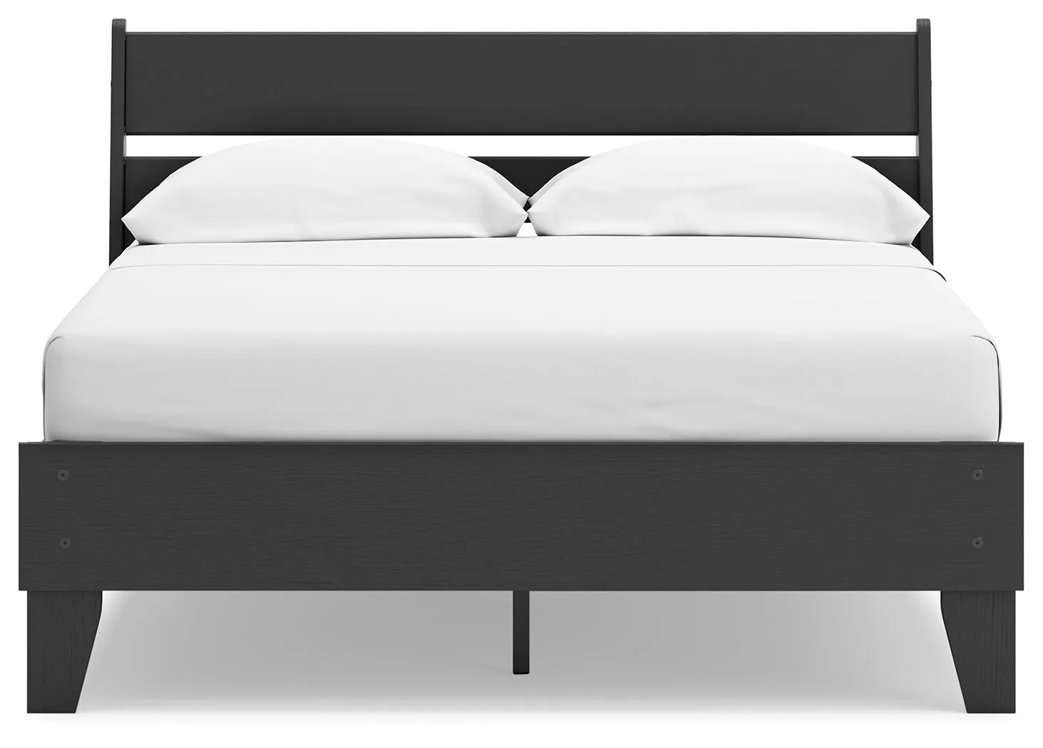 Socalle Full Panel Platform Bed with Dresser and Chest in Black