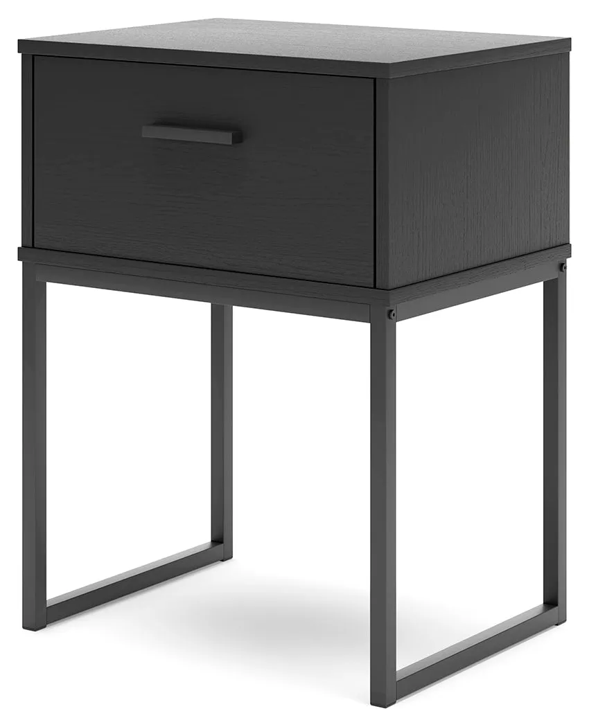 Socalle Queen Platform Bed with Dresser and 2 Nightstands in Black