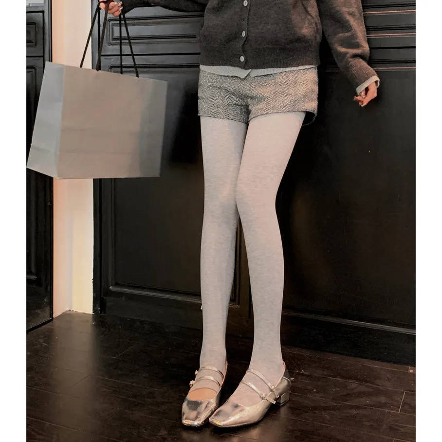Solid Color Pantyhose With Feet Stepping Feet Leggings