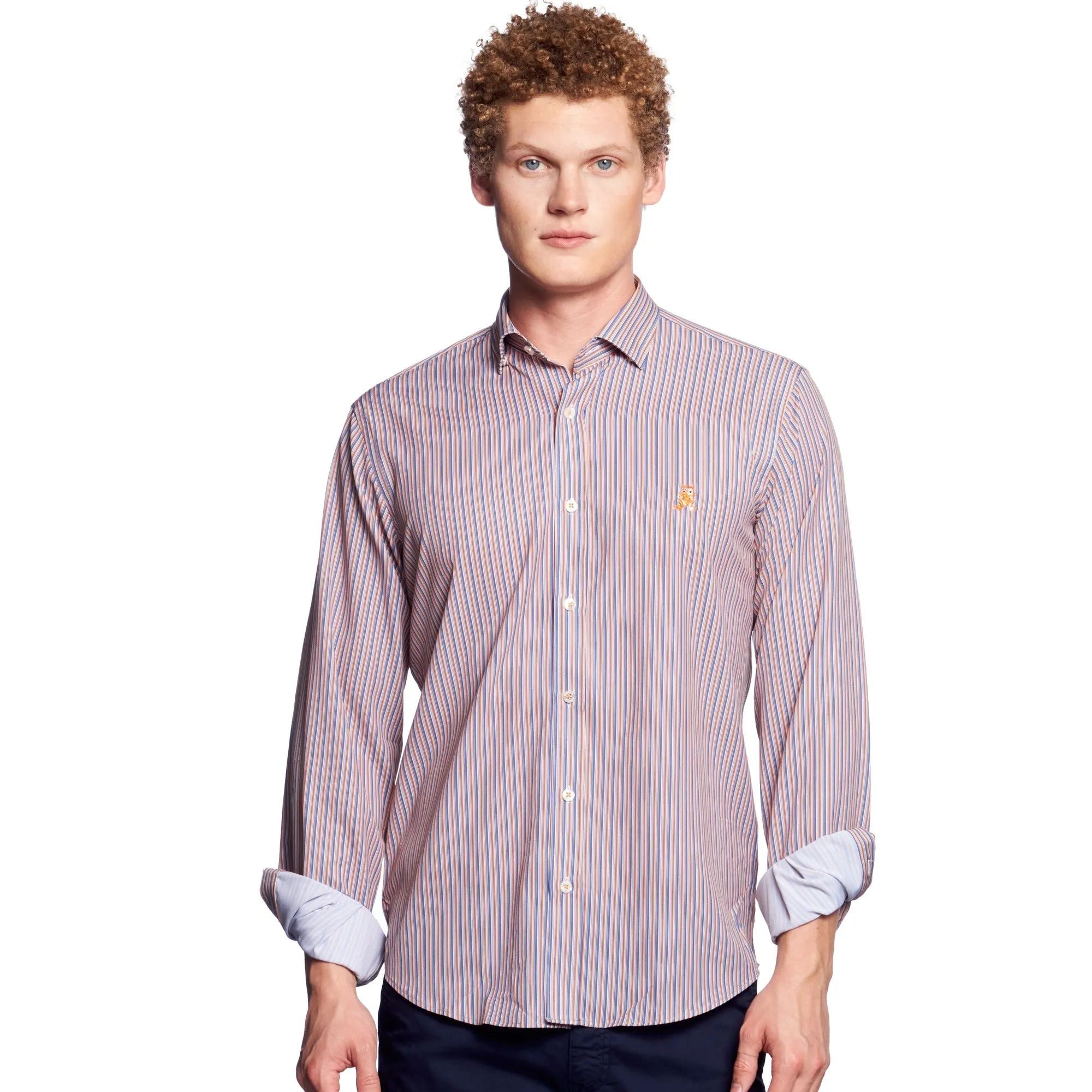 The Met FROG Striped Button Down Shirt
