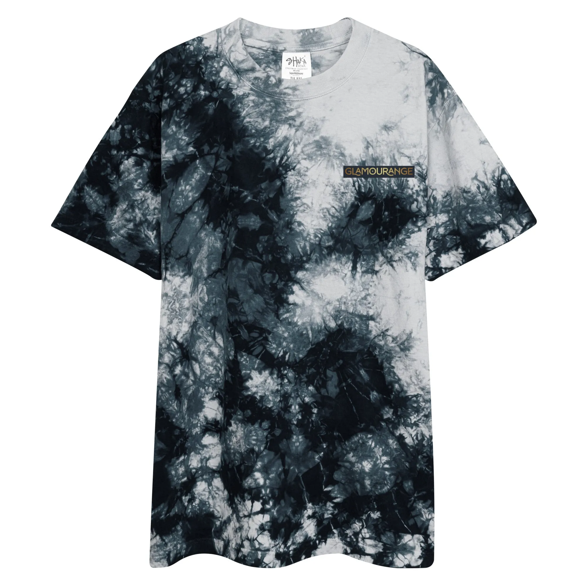 Tie Dye T-Shirt: Black & White (Glamourange Oversized Tie-Dye T-Shirts)
