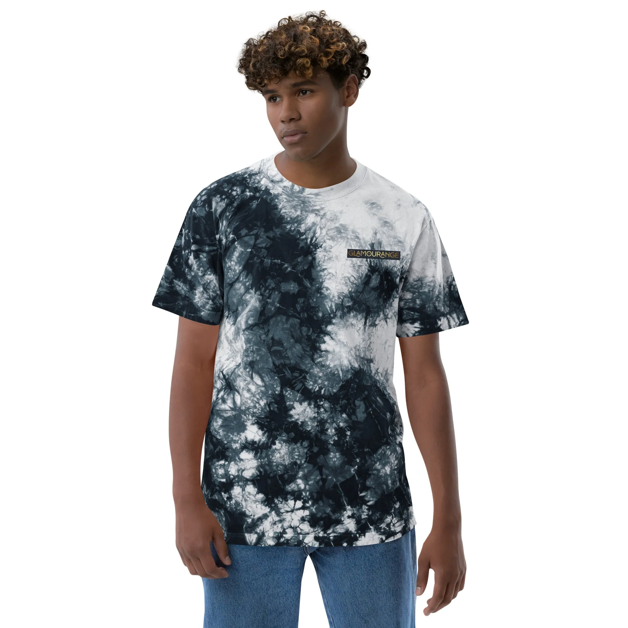 Tie Dye T-Shirt: Black & White (Glamourange Oversized Tie-Dye T-Shirts)
