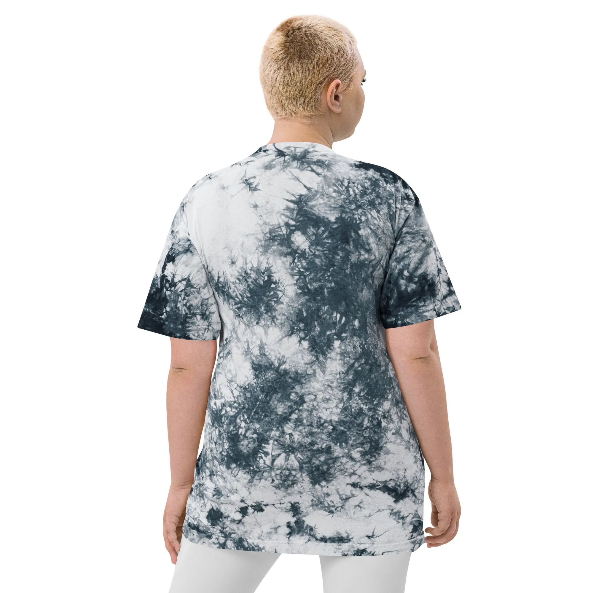 Tie Dye T-Shirt: Black & White (Glamourange Oversized Tie-Dye T-Shirts)