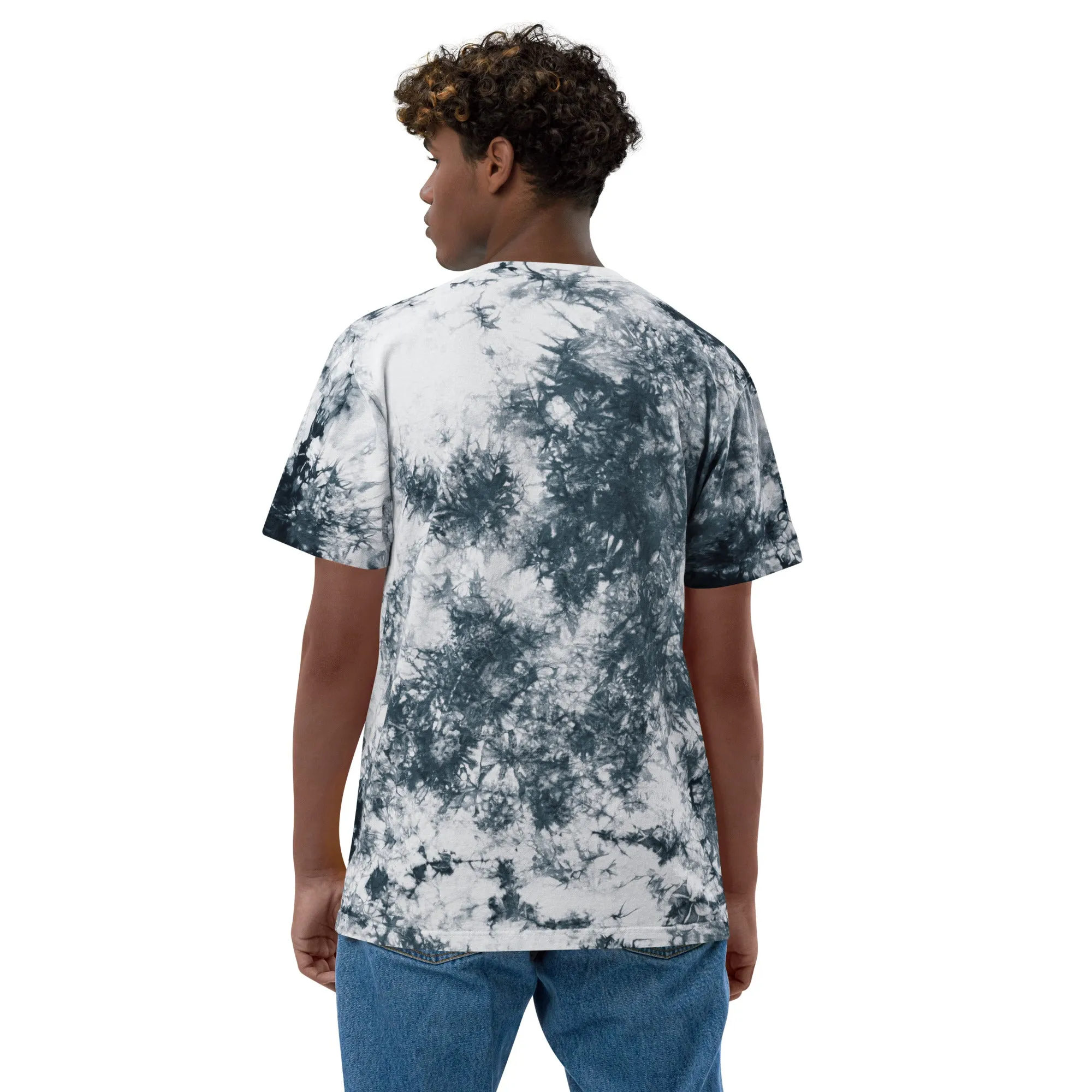 Tie Dye T-Shirt: Black & White (Glamourange Oversized Tie-Dye T-Shirts)