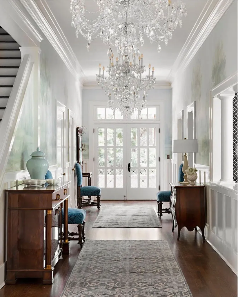 Traditional Crystal 16 Light Hand Cut Crystal Polished Chrome Chandelier