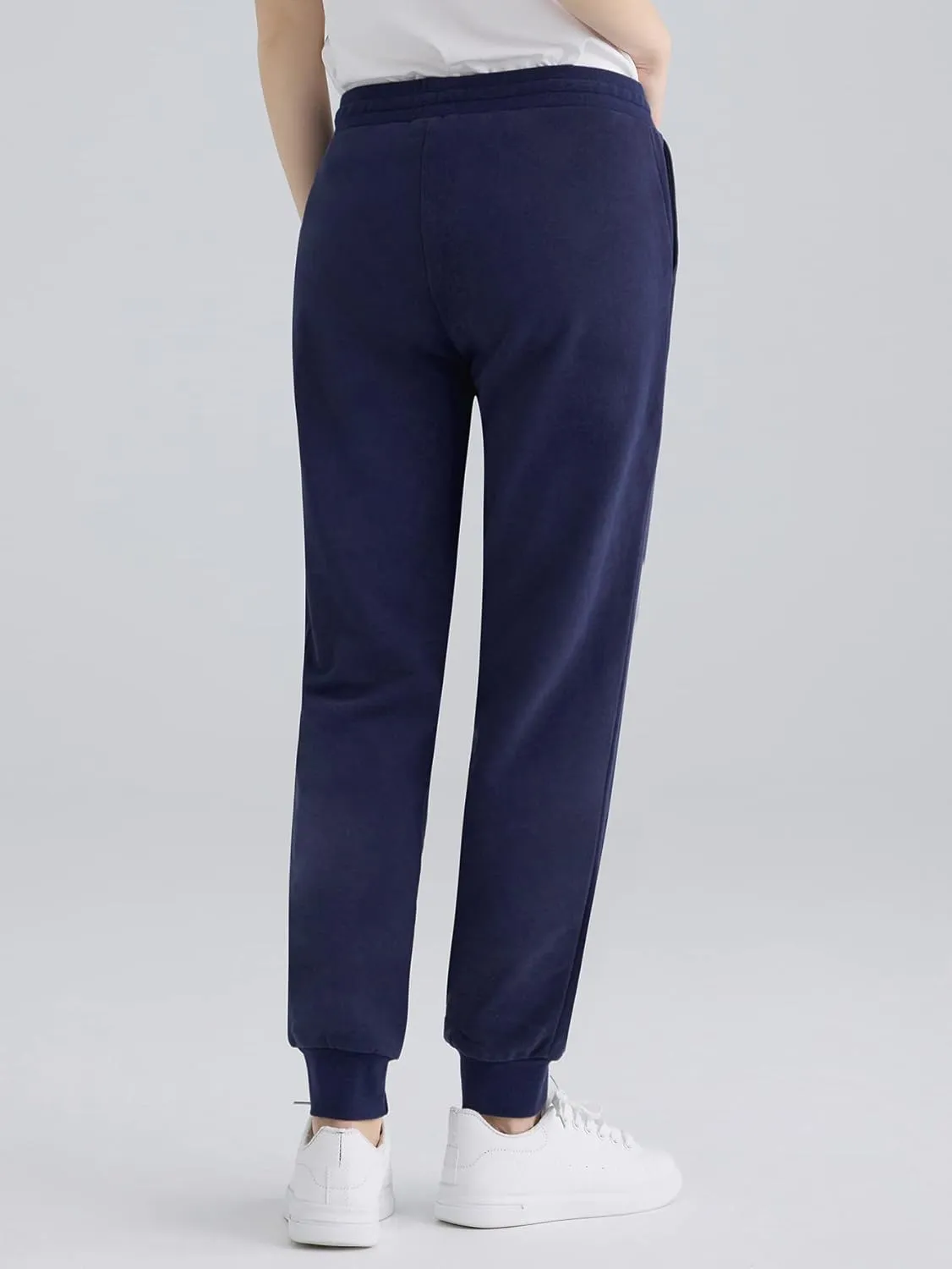 Weintee Women's Petite Joggers Cotton Sweatpants with Pockets