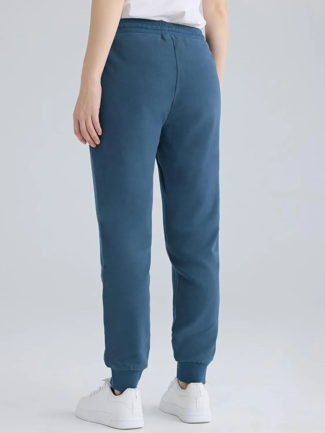 Weintee Women's Petite Joggers Cotton Sweatpants with Pockets