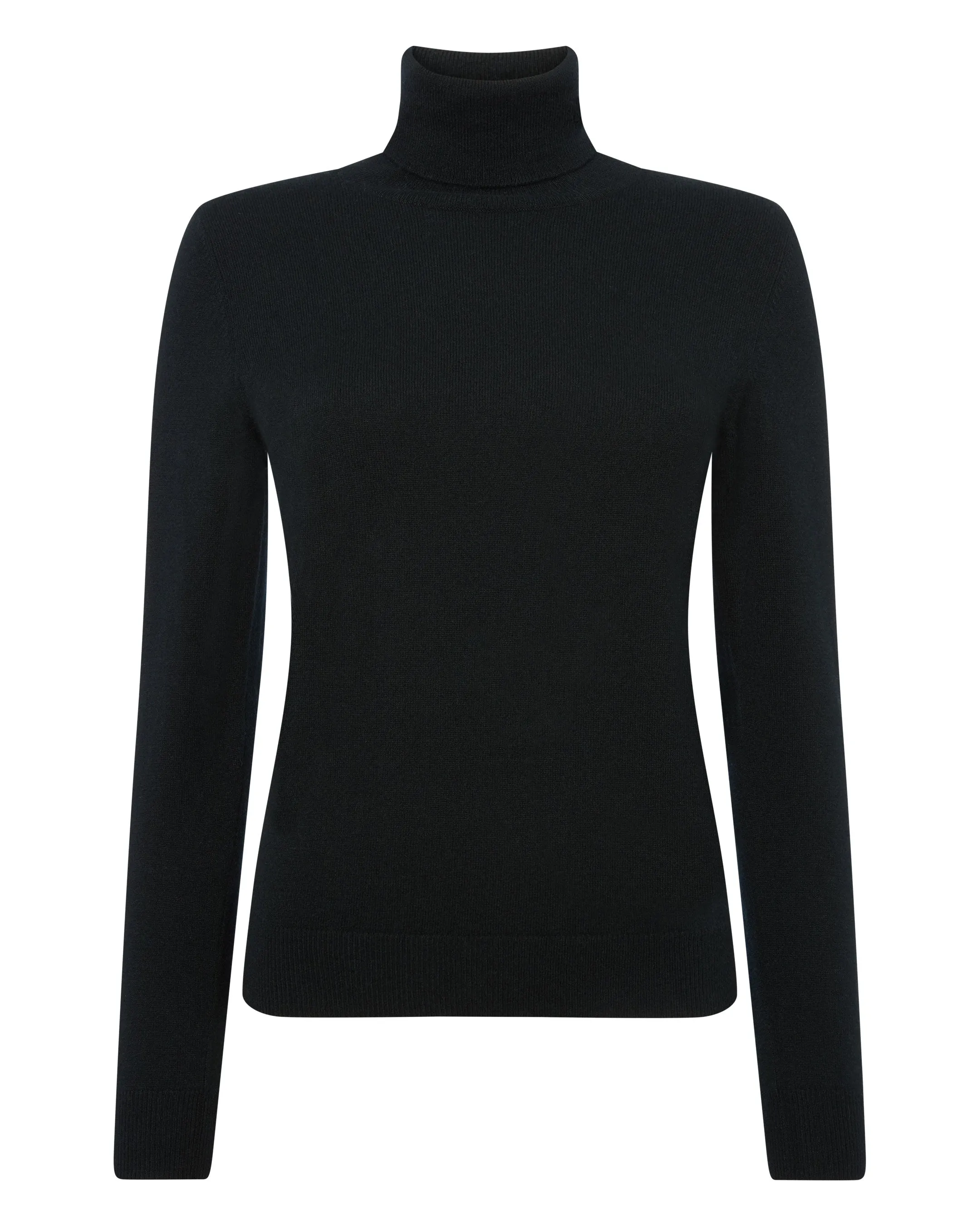 Women's Luna Turtle Neck Cashmere Sweater Black