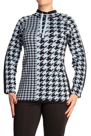 Women's Sweater Blue And black Sporty Design Quality Knit Fabric Amazing Fit Great Value On Sale Now