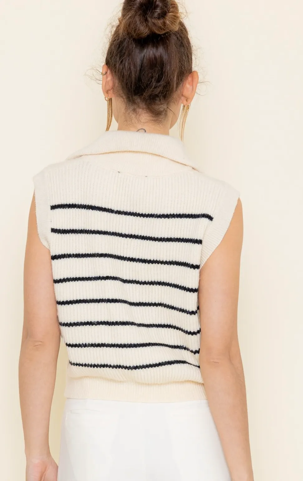 Zip Front Sweater Vest